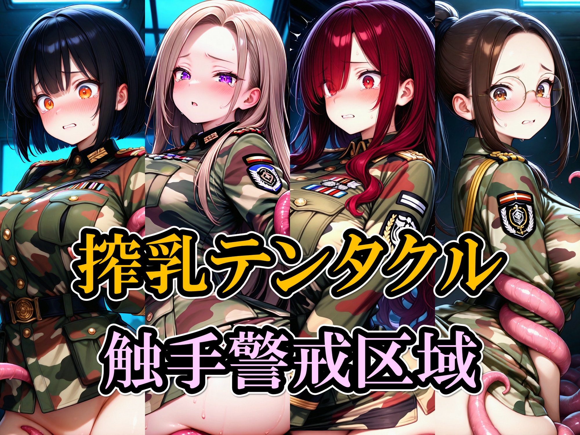 【雷鰤】同人CG・AI『搾乳テンタクル 触手警戒区域』1