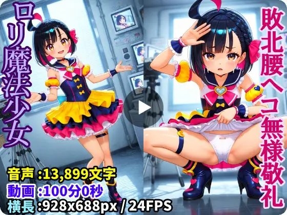 ロリ魔法少女強制無様敬礼 ～罠にハメられ無様にスカートたくし上げ腰ヘコ敬礼させられる処女魔法戦士プリティア～