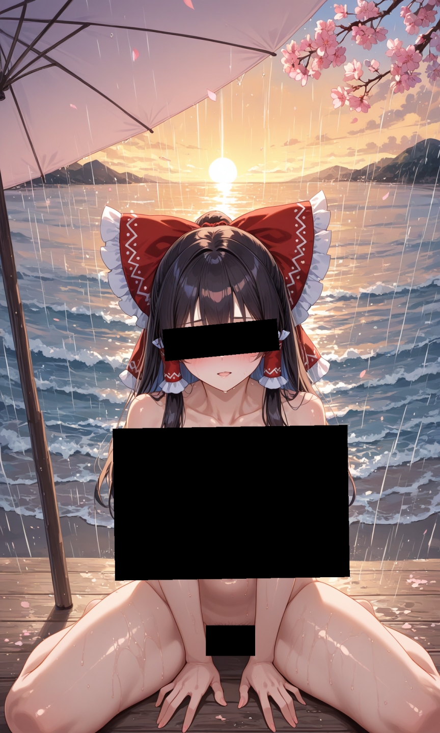 魔理沙は霊夢のえっちな写真を撮りたいようです。~春の雨の夕方の海編~_5