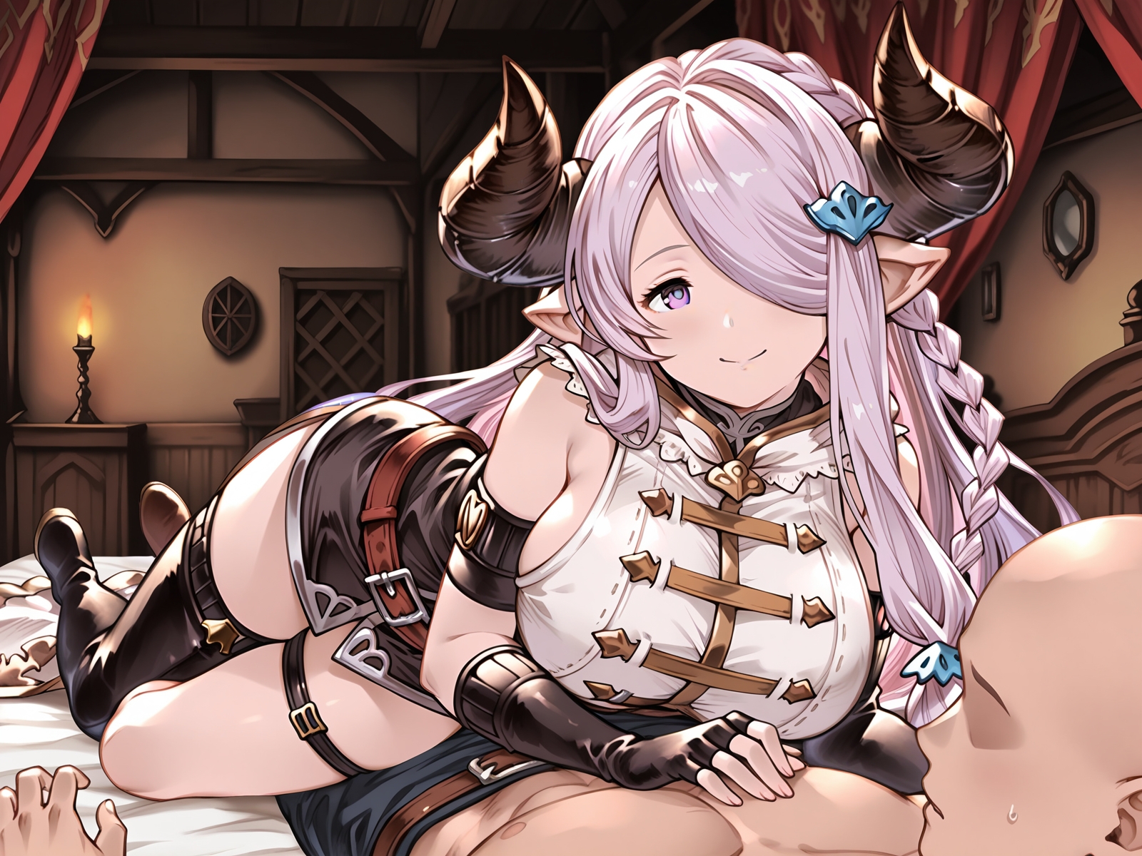 【ゆーかりさん】同人CG・AI『ナルメア/モニカとイチャラブSEX』1