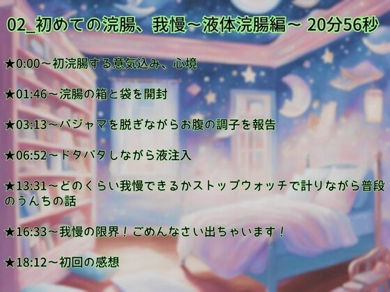 【浣腸デビュー×我慢×アナルおな】プールとお風呂で液体&空気浣腸!道具とおもちゃで追い込み!下品すぎるおもらし&おなら★バイノーラル実演 画像1