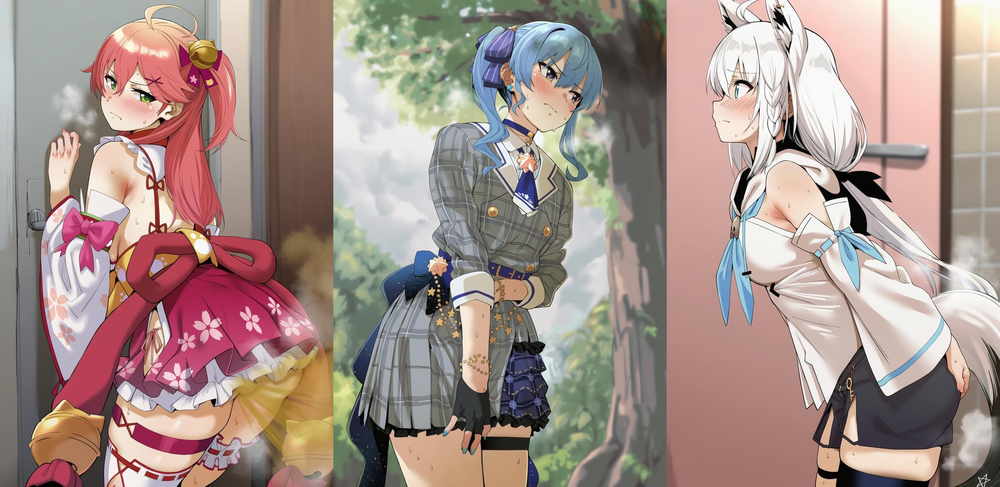 【スカトロ工房】アナル見せや染みパン見せ等のソフトなスカトロCG集です『ホ○ライブ 脱糞スカトロCG集 (星○すいせい・さ○らみこ・白○フブキ)編』4