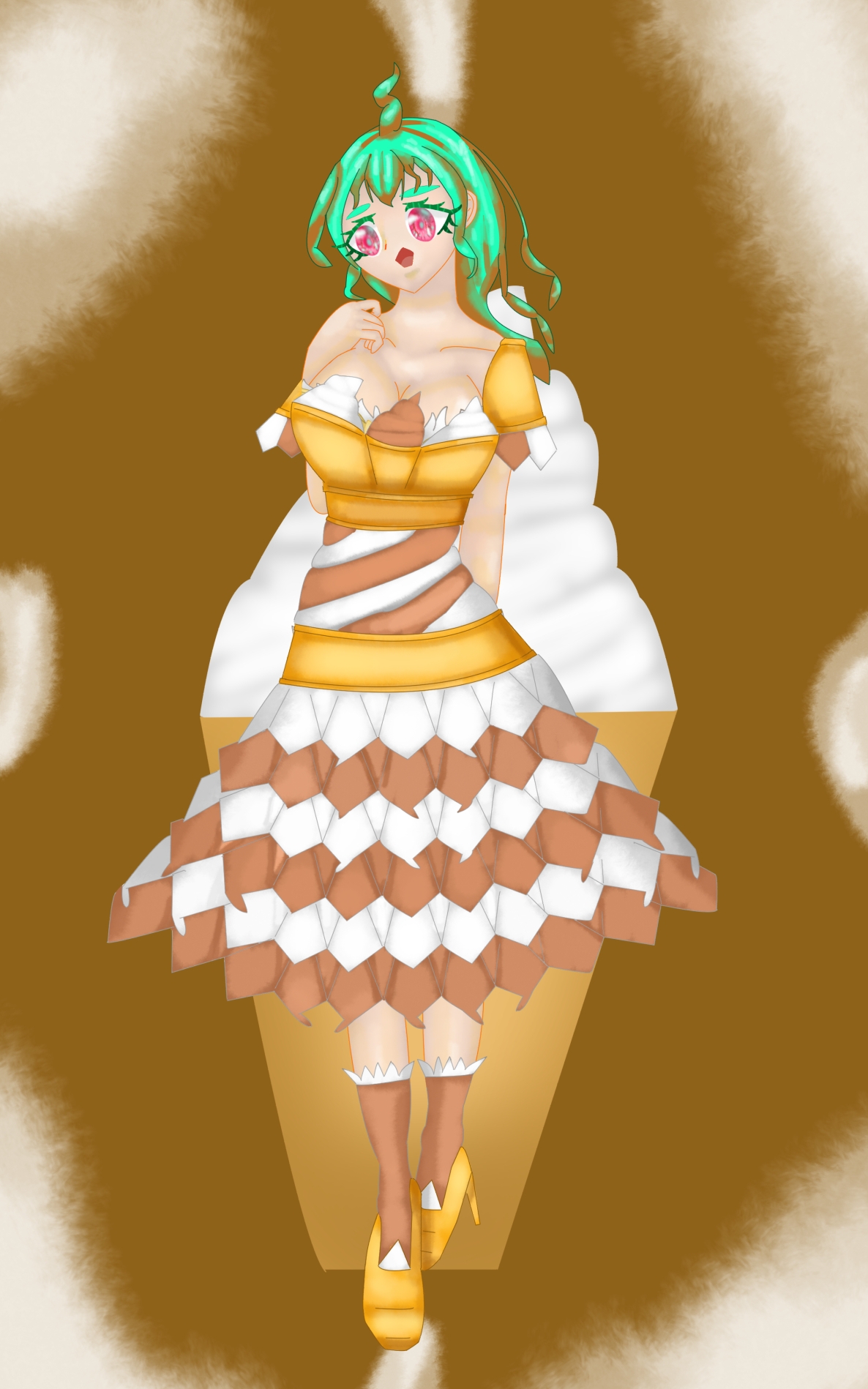 立ち絵素材27下着差分あり表情差分20種アイスクリーム少女