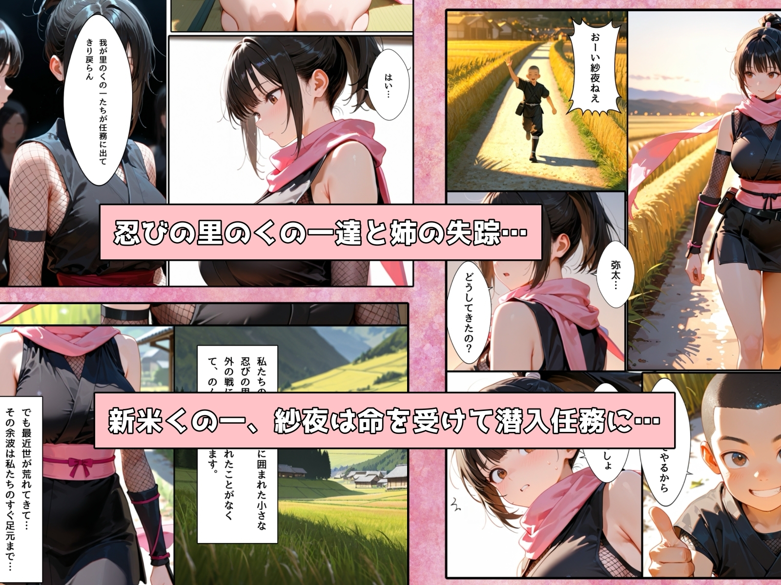 隙だらけな爆乳くの一潜入任務_1