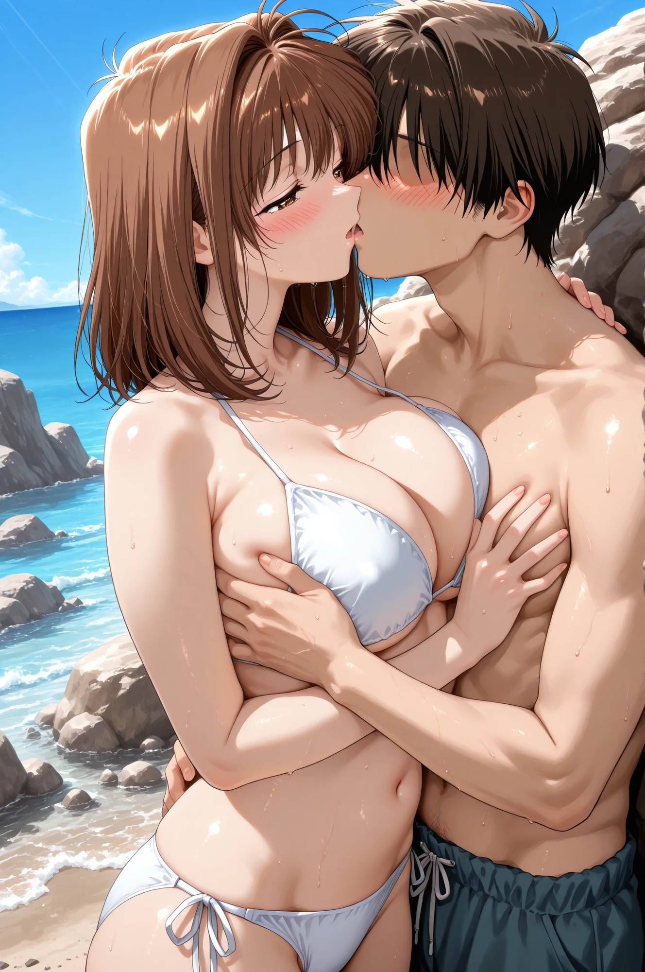 AI美少女イラスト Vol.35 L〇VERS 恋に〇ちたら 河〇理恵(ビーチ編)_6