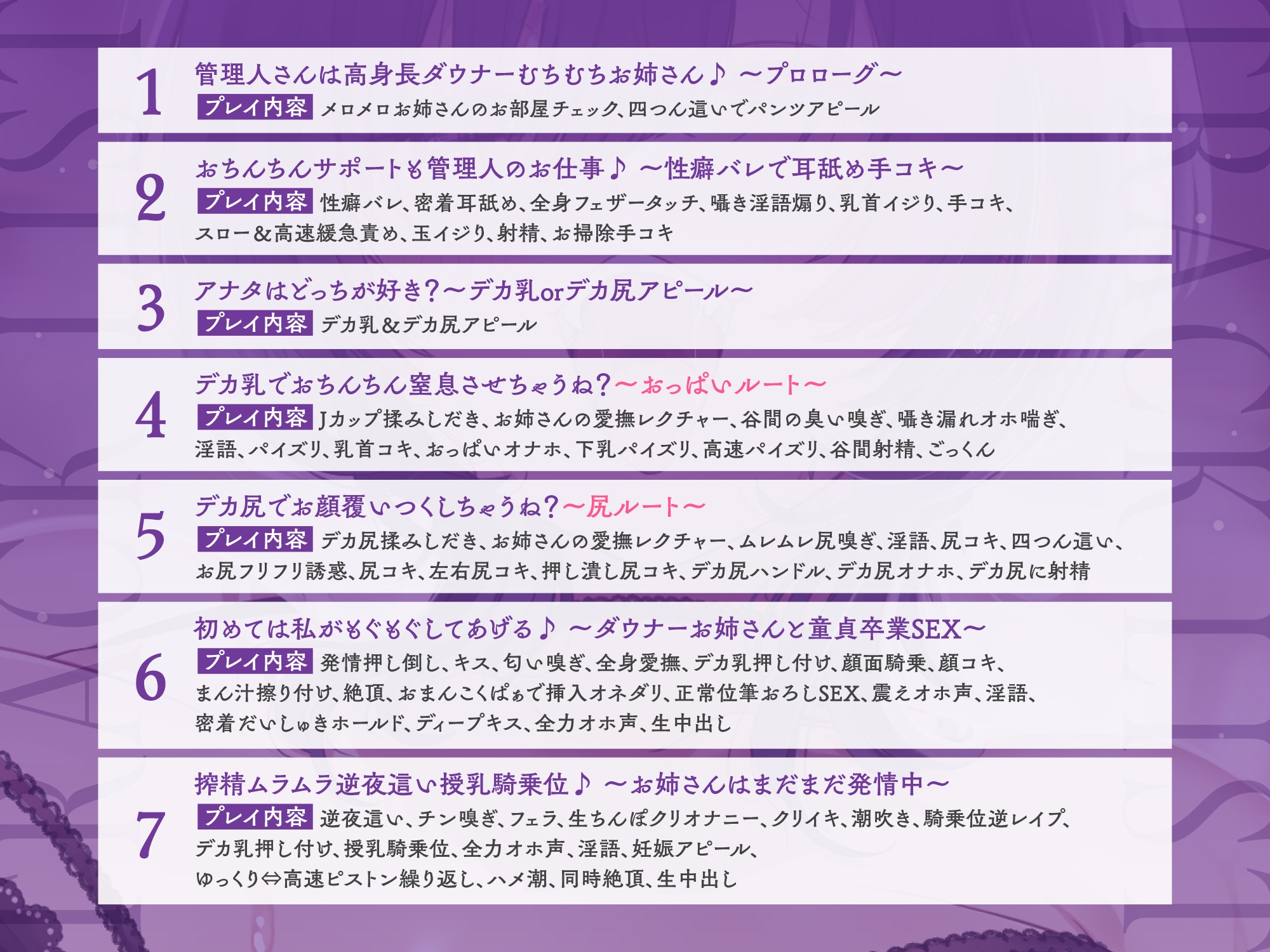 ♡超密着&耳舐め求愛♡ お隣さんのむちむちダウナーお姉さんの溺愛が止まらない♪「デカ乳とデカ尻…♡どっちが好き?」性癖バレ×童貞喪失【ルート分岐有り】 画像4