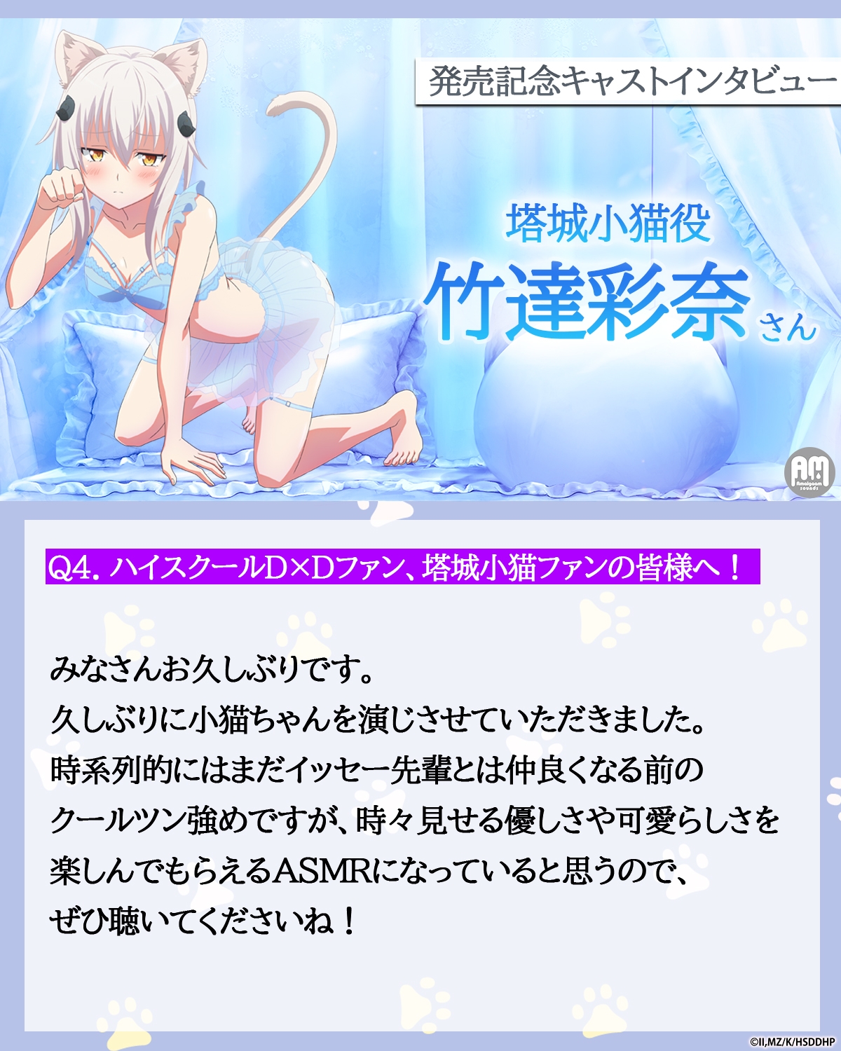 ハイスクールD×D HERO ASMR 小猫と秘密のマル秘特訓!?【CV:竹達彩奈】 画像8