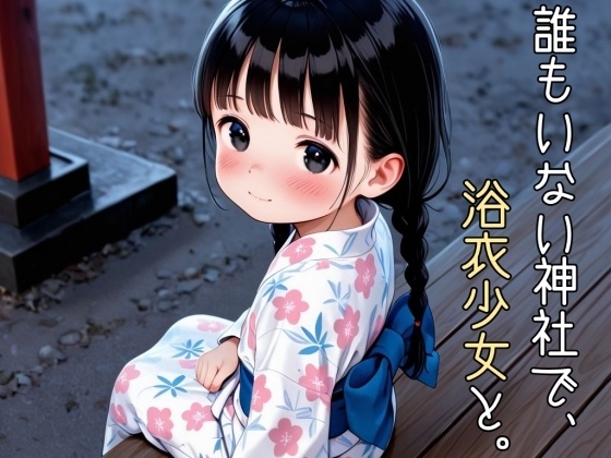誰もいない神社で、浴衣少女と。