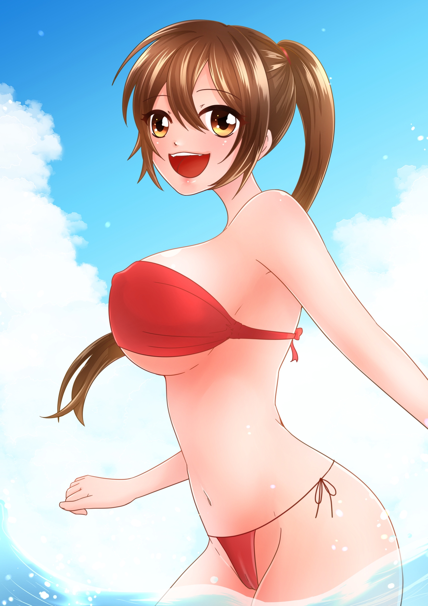 彼女と海で 画像2