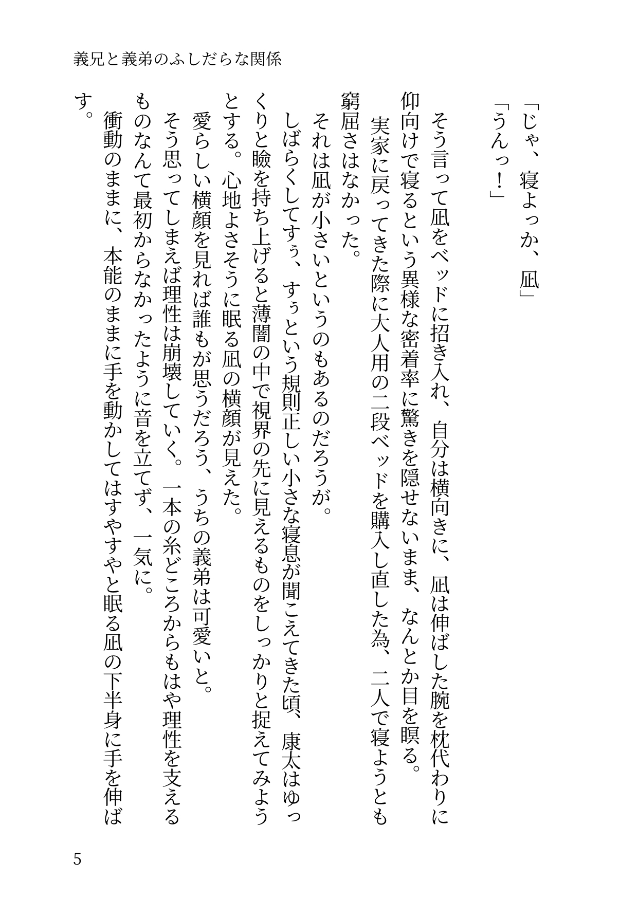 義兄と義弟のふしだらな関係