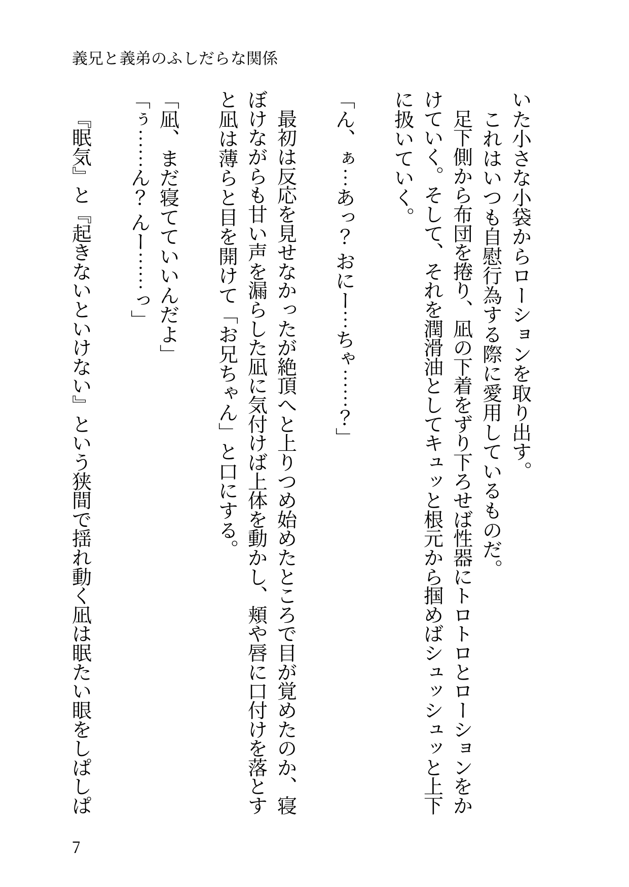 義兄と義弟のふしだらな関係