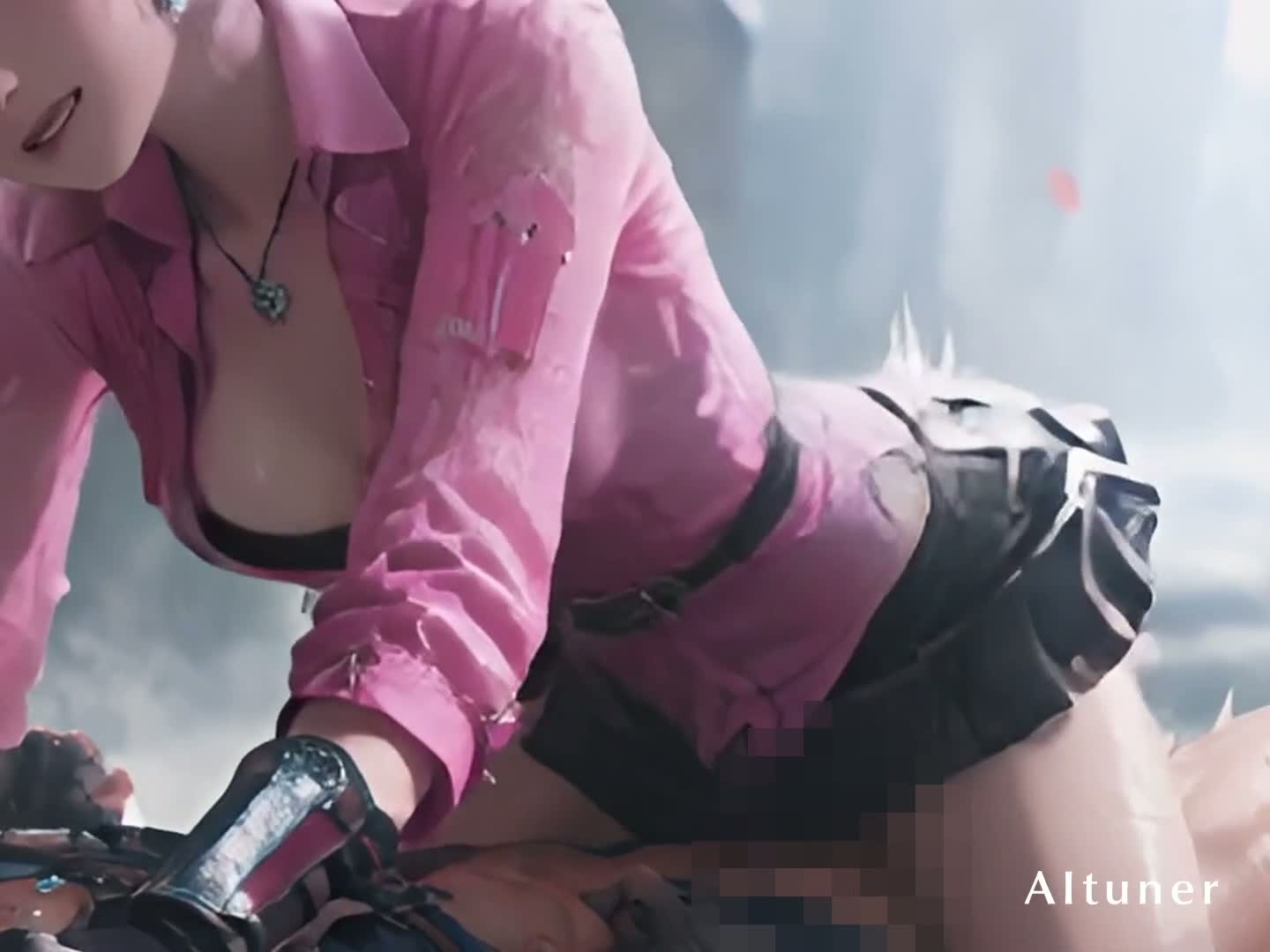 【20分HD】 朽ちた遺跡のヒートハント──ピンク髪の元救世主が、今夜の獲物を選ぶ_6