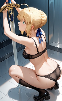 【紺のソックス】セイ◯ー 盗撮魔法で監視される『【Fateエロ！】セイ◯ー 盗撮魔法で監視される！』