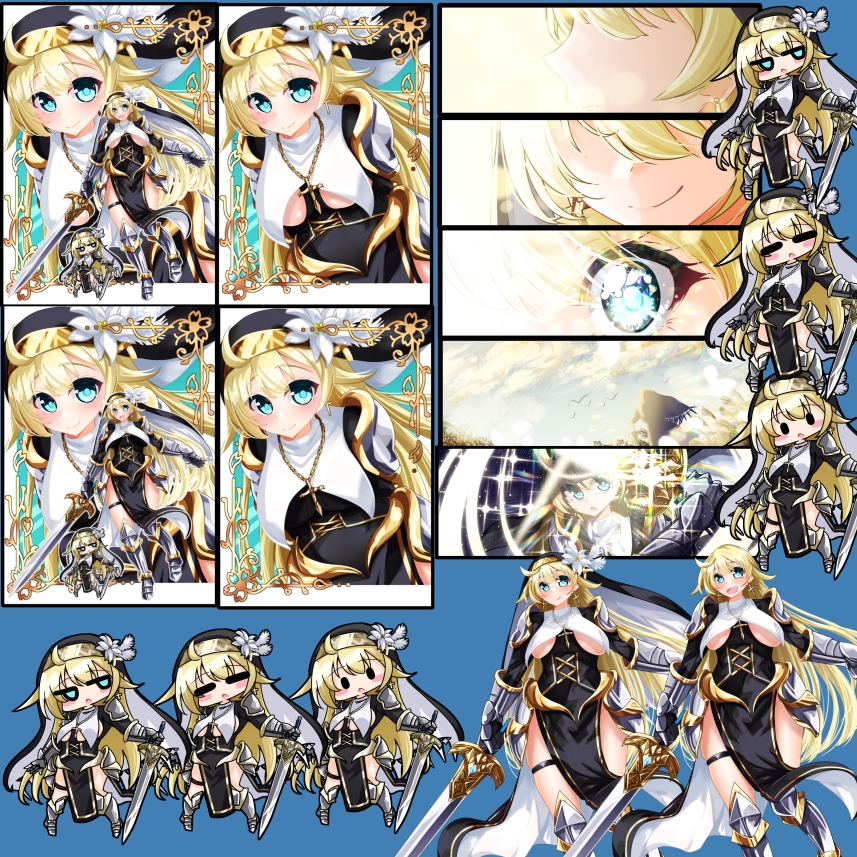 立ち絵素材 騎士シスター