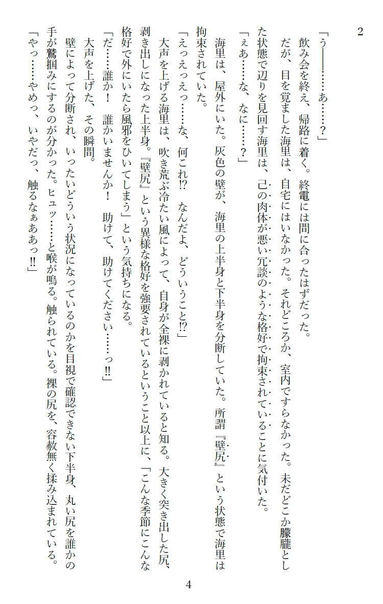 恥ずかしいお仕置き・壁尻編&荒縄編