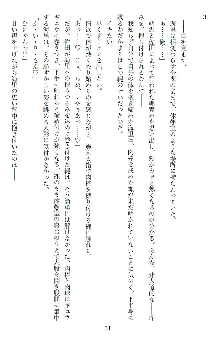 恥ずかしいお仕置き・壁尻編&荒縄編