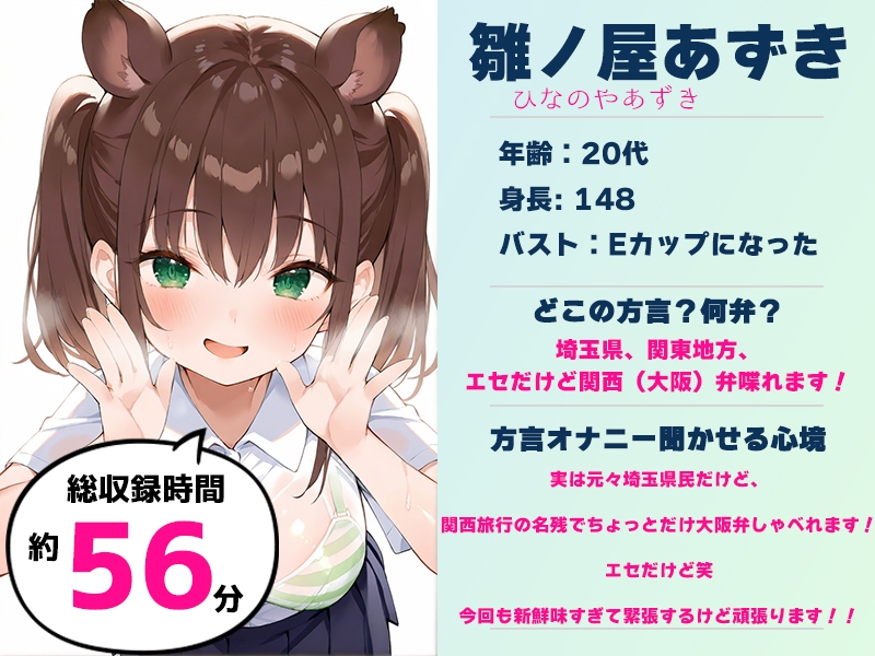 ✨期間限定50%OFF✨【エセ関西弁✨方言訛りオナニー実演】同人で好きになった声優が方言すぎてツラすぎる【雛ノ屋あずき】 画像2