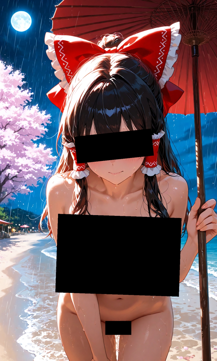 魔理沙は霊夢のえっちな写真を撮りたいようです。~春の雨の夜の海編~_2