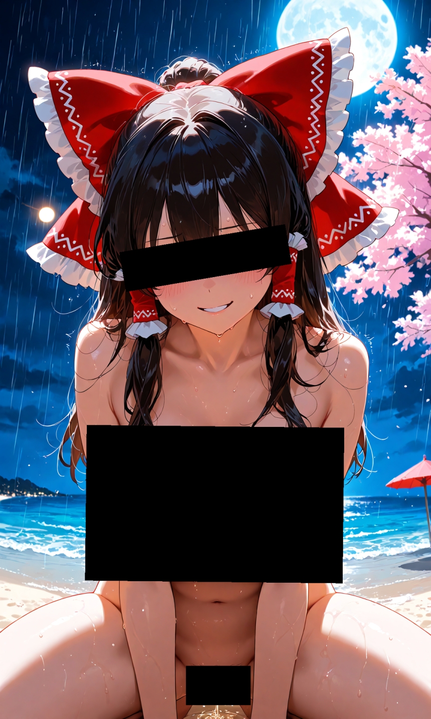 魔理沙は霊夢のえっちな写真を撮りたいようです。~春の雨の夜の海編~_5