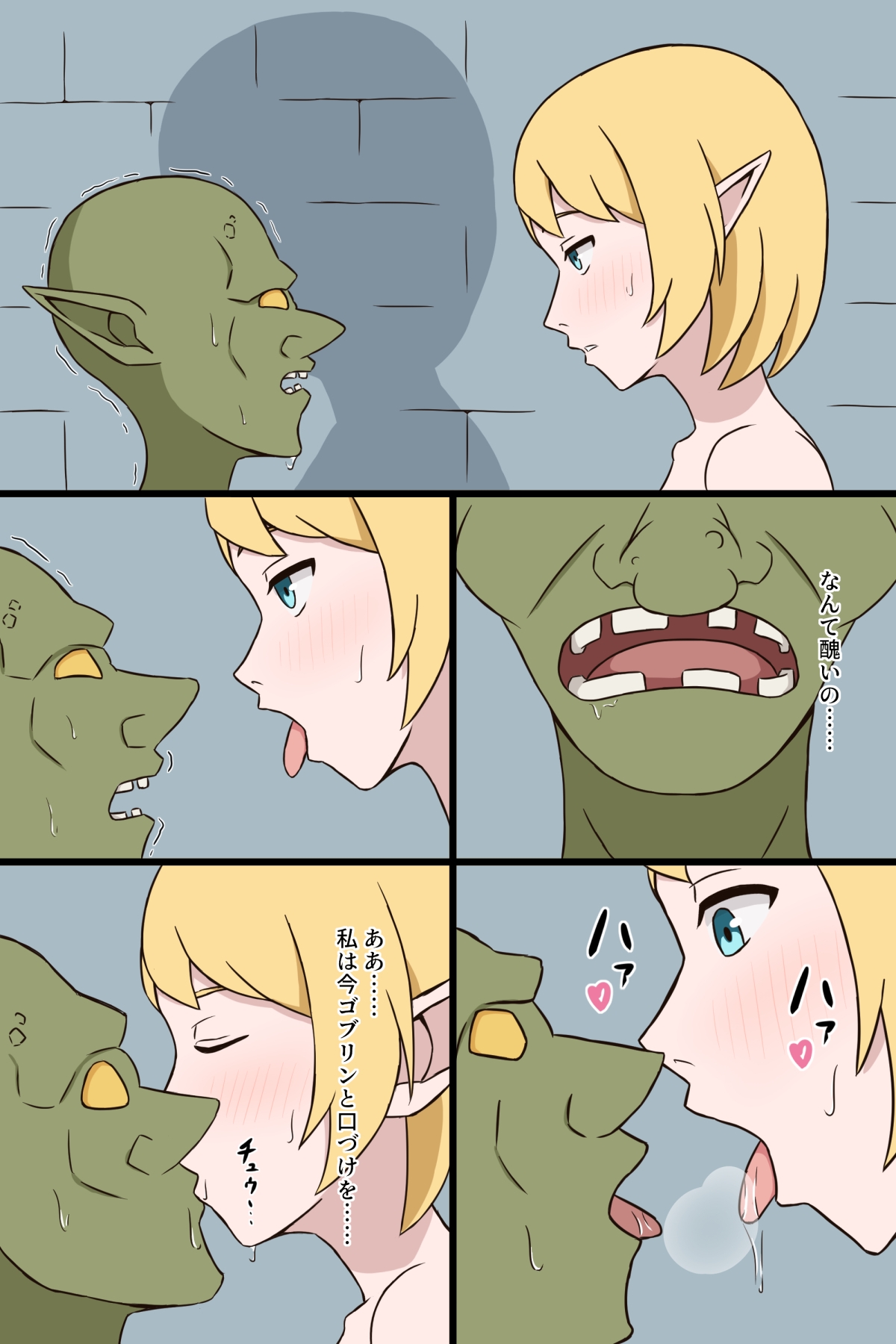 犯され願望の変態エルフはゴブリンに処女を捧げメスになる 画像2