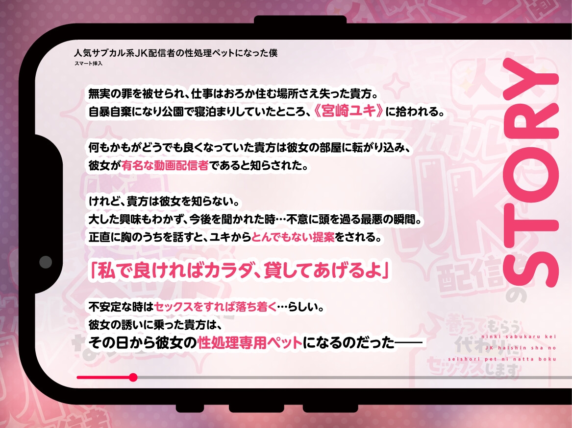 人気サブカル系JK配信者の性処理ペットになった僕~養ってもらう代わりにセックスします~ 画像2