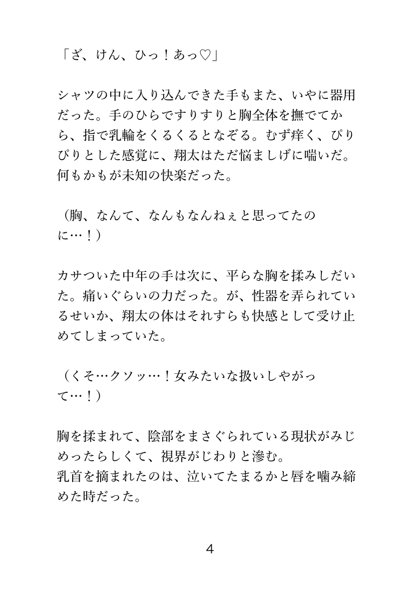 電車で痴○にまさぐられ、 男子トイレで快楽堕ちするカントボーイの話