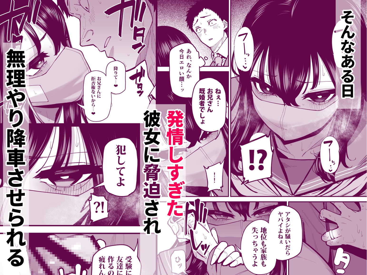 毎朝通勤電車で痴女に狙われています。 画像4