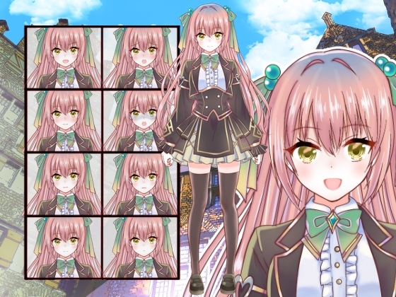 ファンタジー衣装の少女立ち絵62