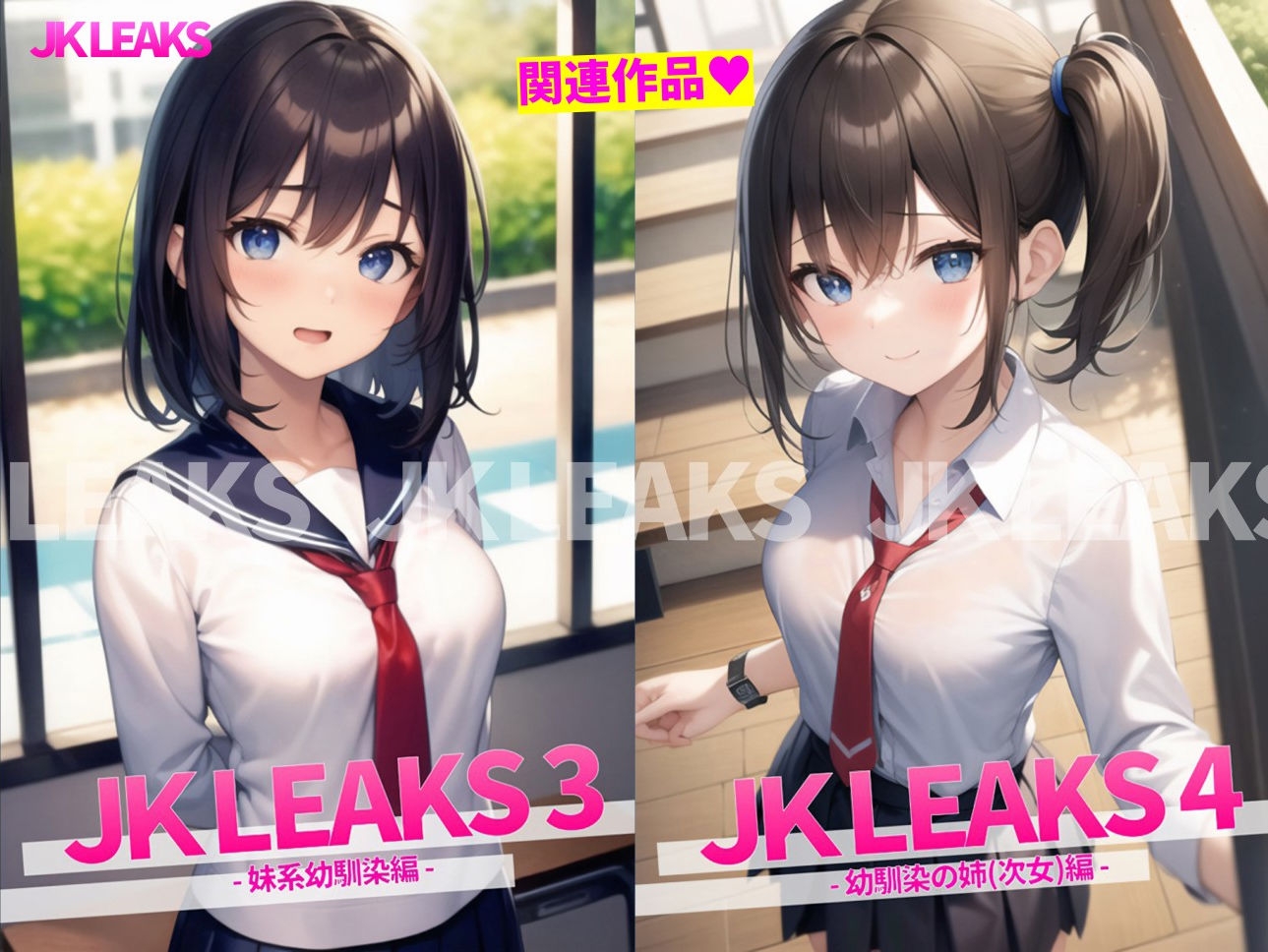 JK LEAKS 22 DS - 幼馴染の姉(長女)&三姉妹膣比べ編 -【三姉妹膣比べアニメ付】_9