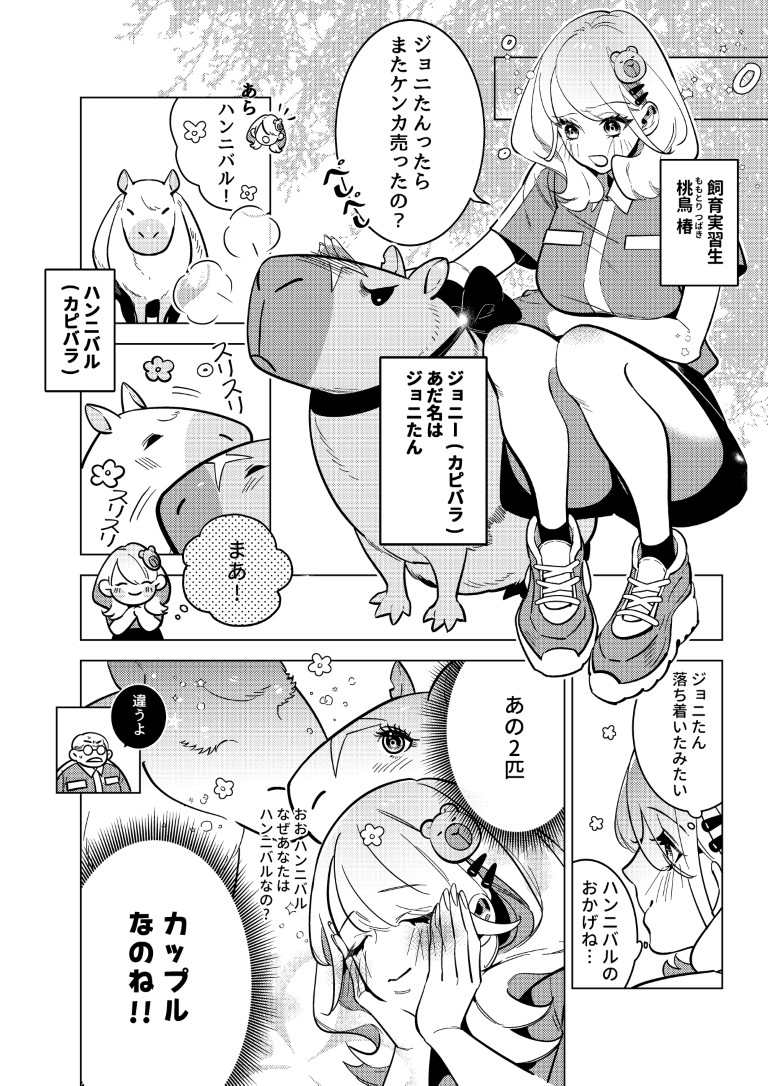 カピバラ発情中♡動物園SEX観察日記