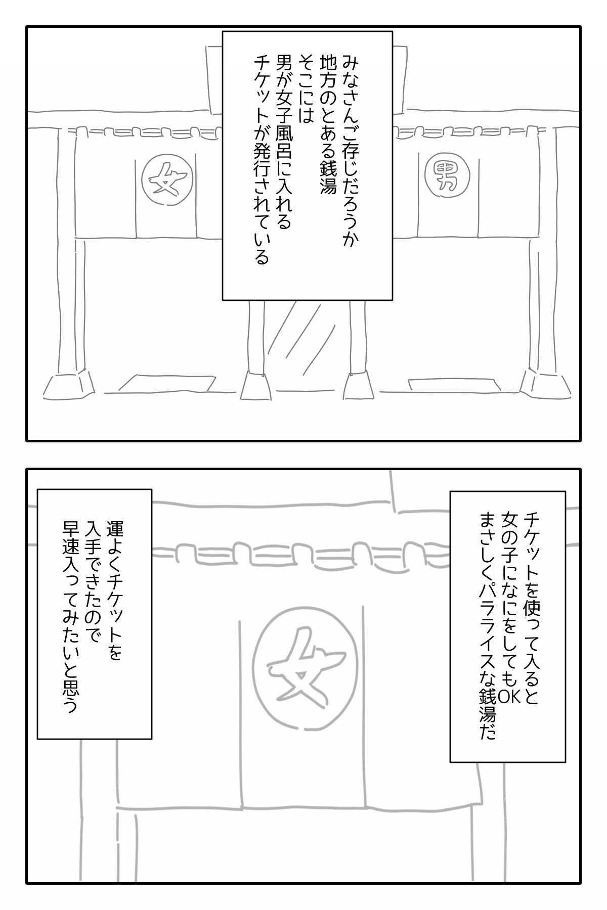 女子風呂に入ってもいいチケット 画像1