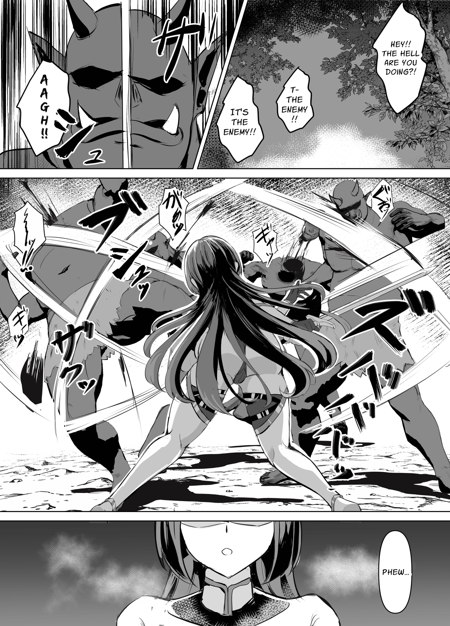 [ENG Ver.] A Powerful Knightess Defeated By An Orc Faces Spine-Arching Orgasm Pleasure Corruption1