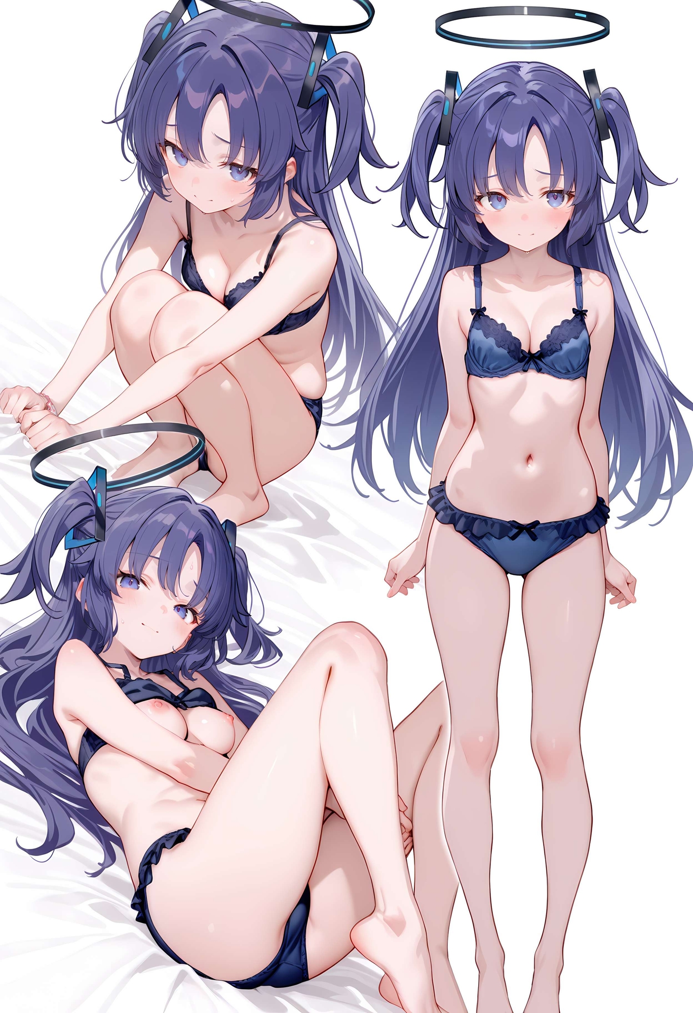 ブルアカ11月まとめ(1)(キャラ別下着脱ぎ-ヒナ・ムツキ・ノア・イオリ・アリス+マルチアングル)6