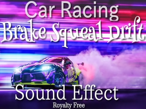 車 レース ブレーキ スキール 効果音 05 / 急ブレーキを踏んでからのとてもリアルな演出音！
