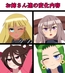 お姉さん達の変化内容