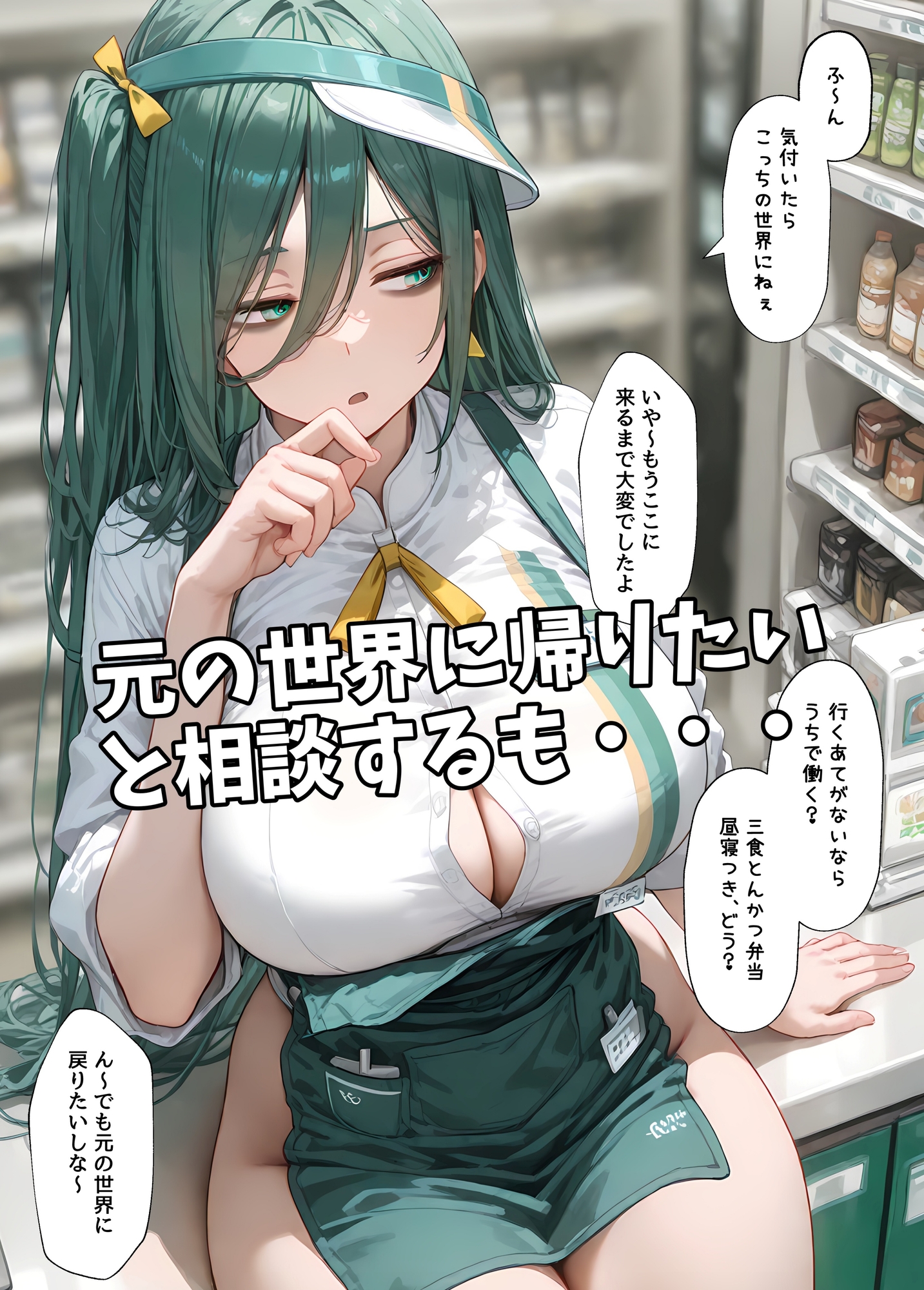 ダウナー巨乳コンビニ店員～店の商品全部買ったらオマケがエッチすぎた_3