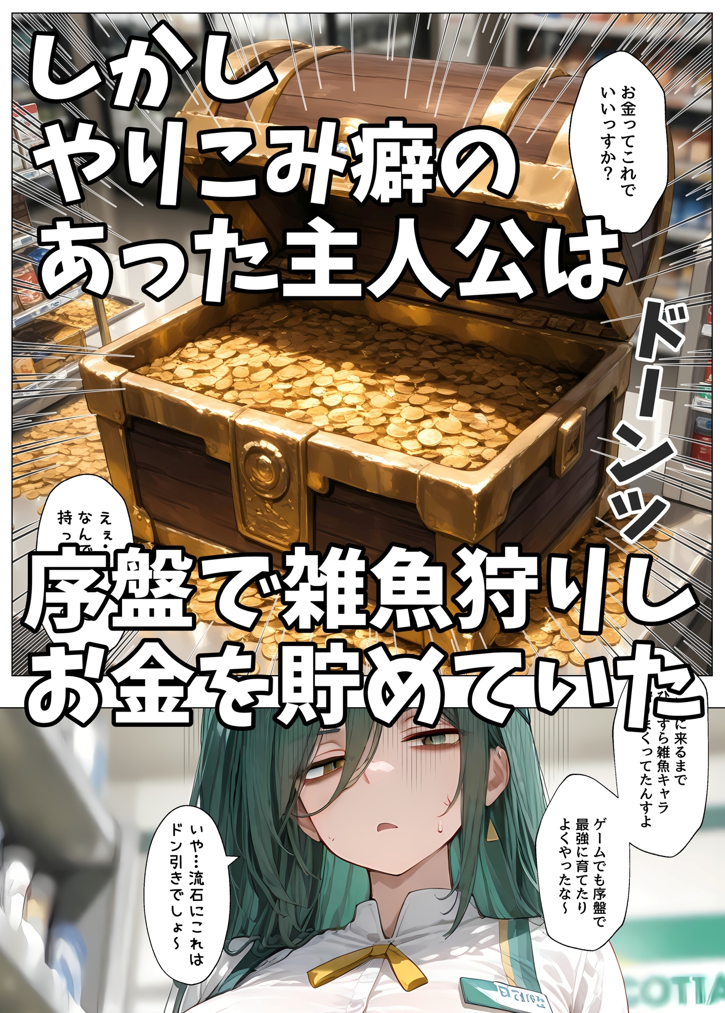 ダウナー巨乳コンビニ店員～店の商品全部買ったらオマケがエッチすぎた_5