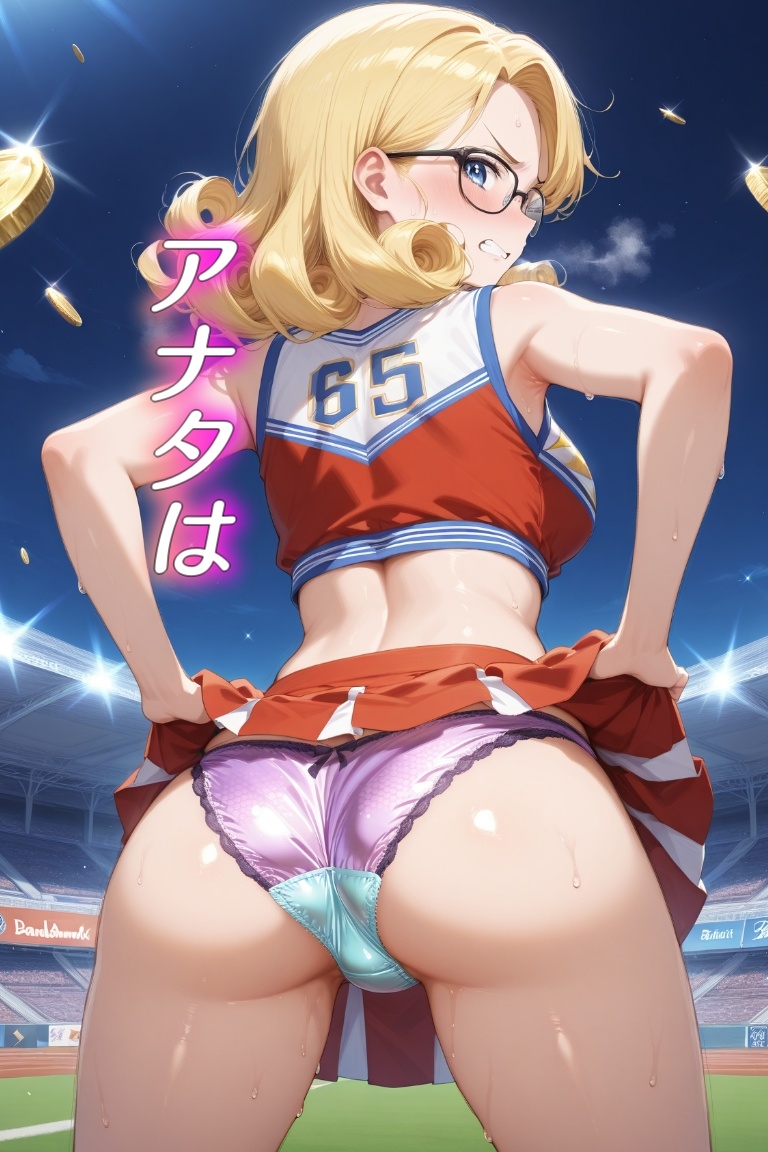 嫌な顔でパンツ見せてくる女の子～チアリーダー編～_5