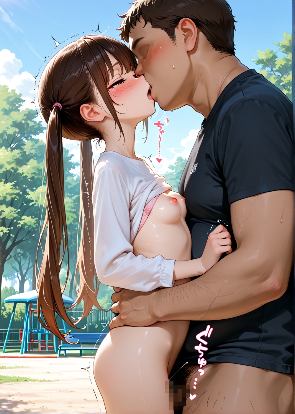 お昼の公園でおじさんに遊ばれた_6