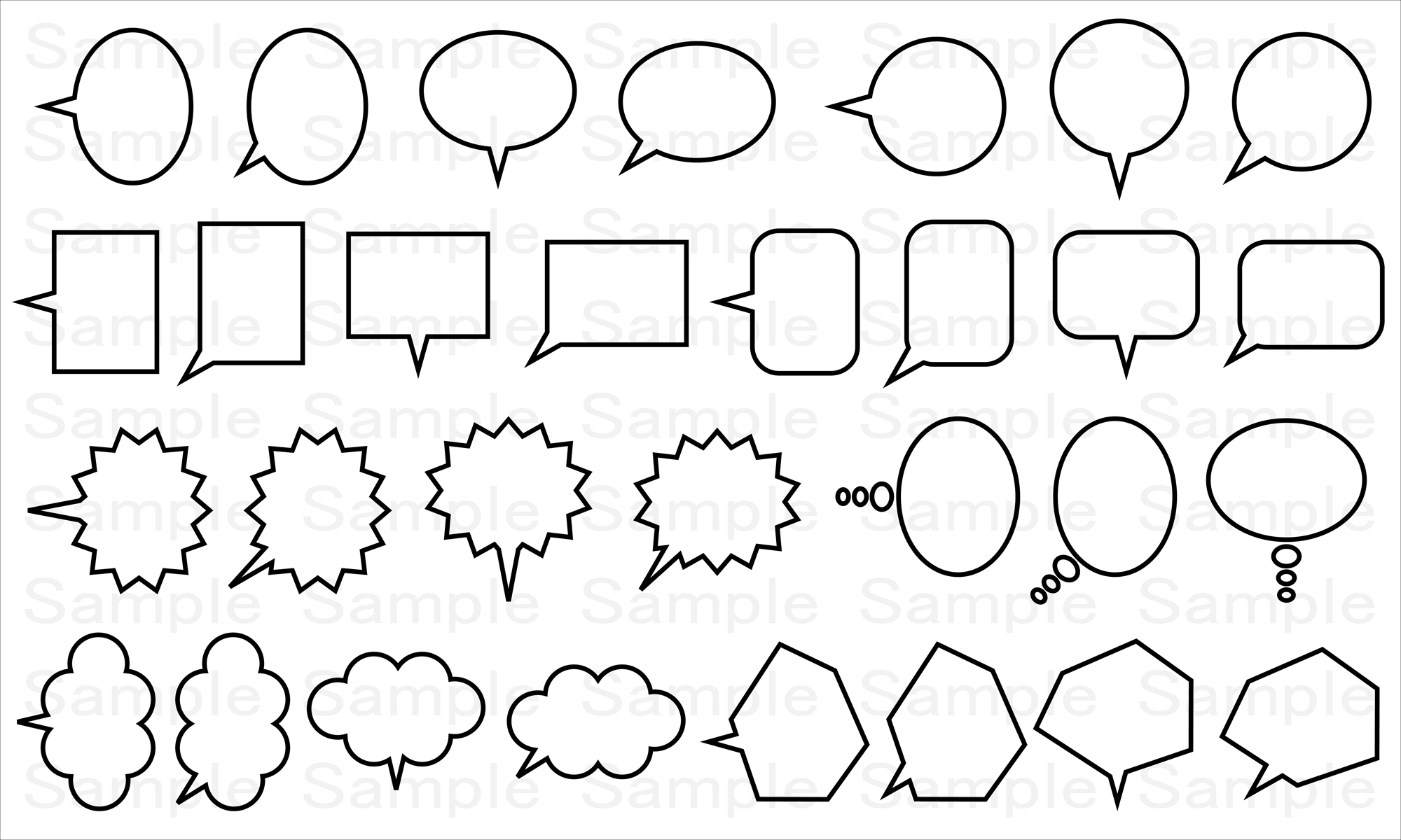 吹出し素材セット