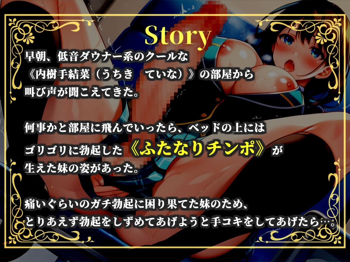 【プレミアムサウンド】おにぃ..ち●ぽヌイてくれる..? 絶倫巨大ち●ぽを持つふたなりダウナー系妹の性処理オナホとして、毎日アナルを犯される僕 画像4