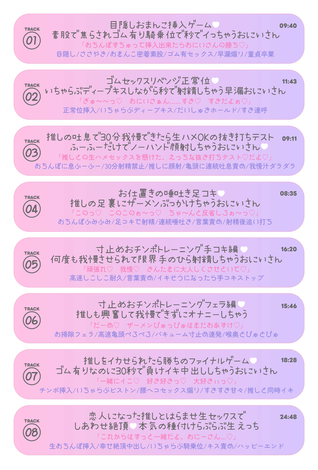 ~後編単品~恋人プラン1年継続特典 重課金早漏M奴○くんを焦らし果て 甘サドな推しのえっちなご褒美ボイス 画像3