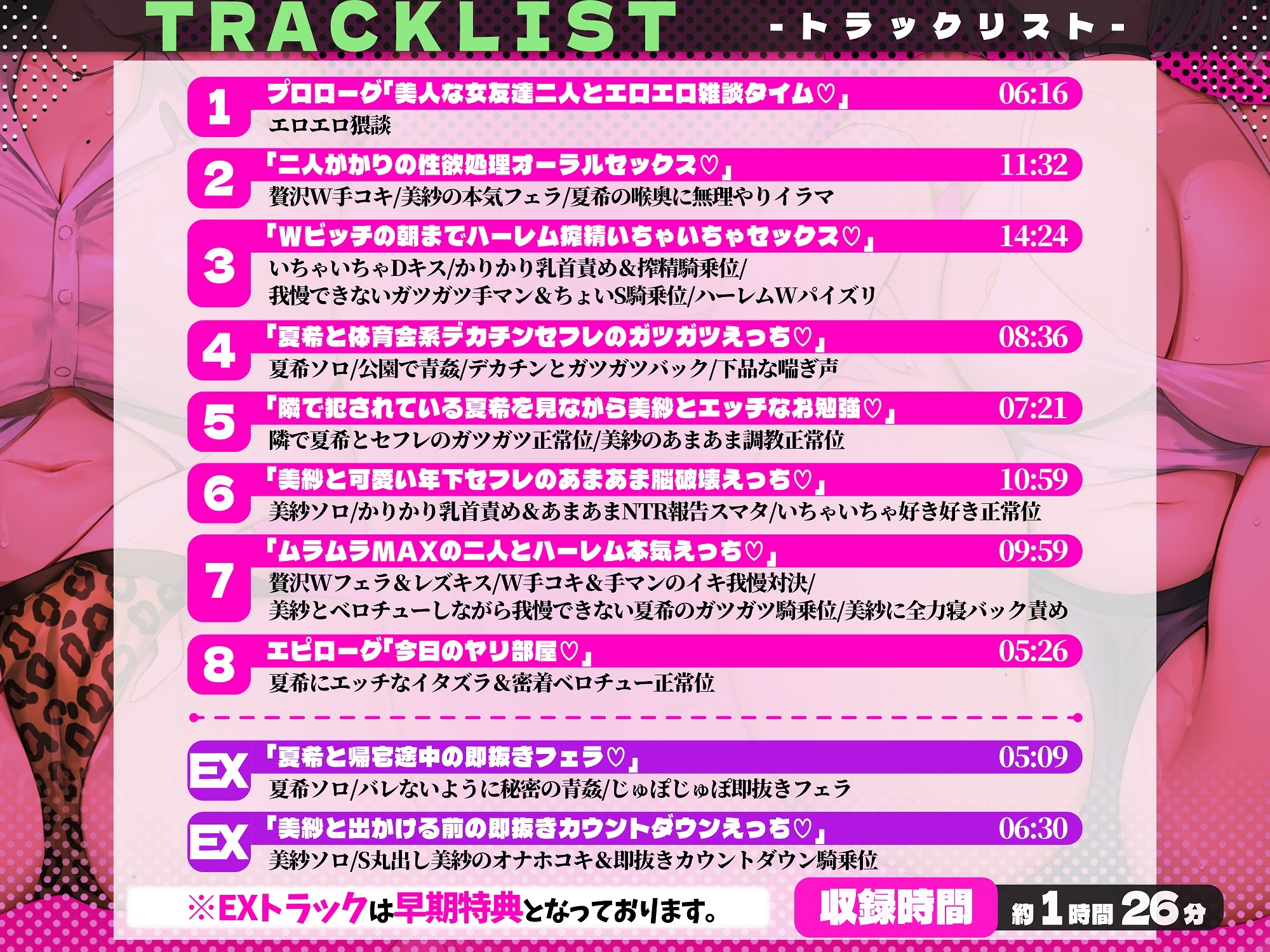 【早期特典付き】ヤリ部屋性活!アタシらといっぱいエッチしよ!【KU100】 画像4