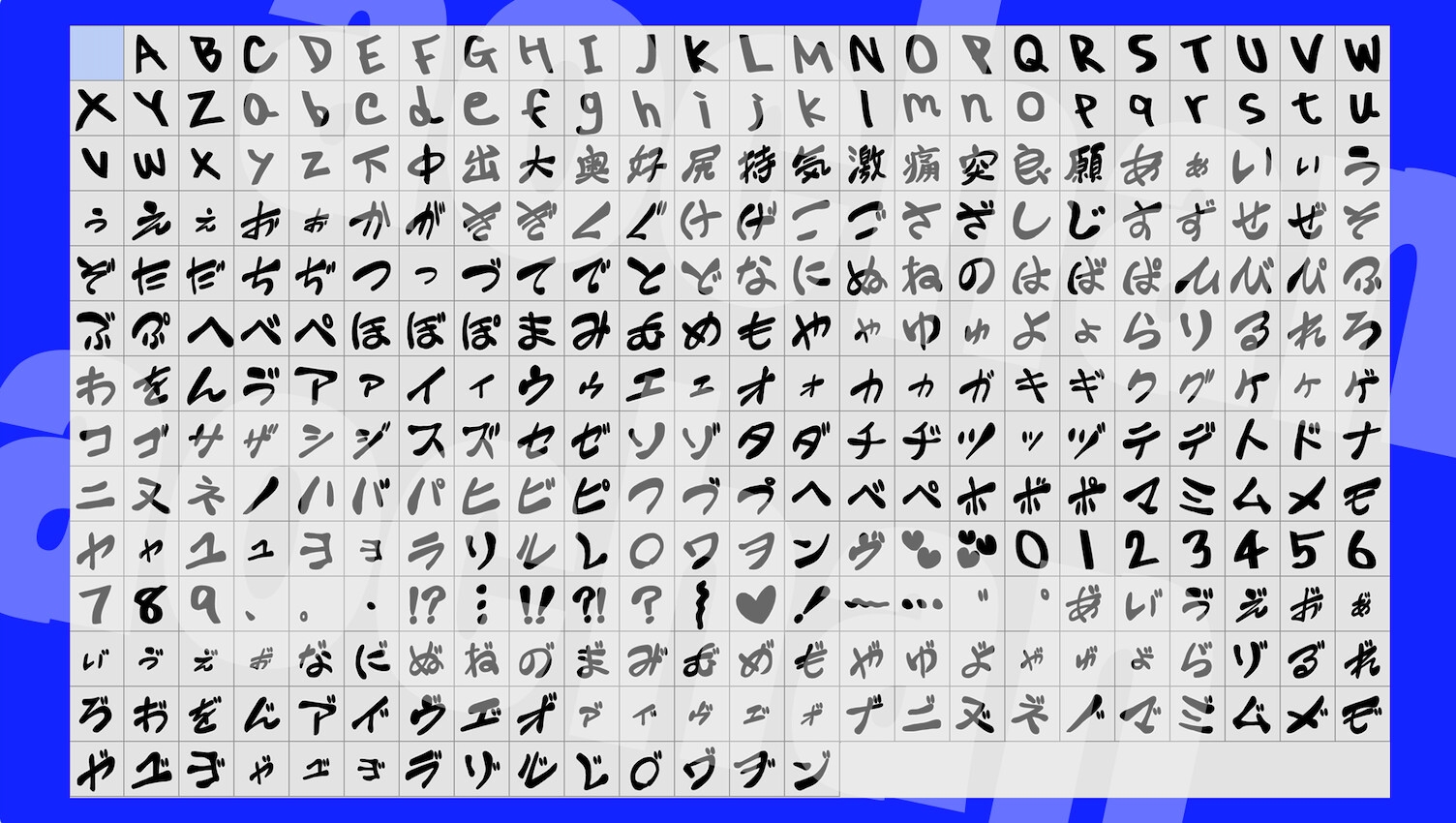 公開中 濁点つけ放題！同人誌 強調セリフ向け手書きフォント『aochan_odorimoji』