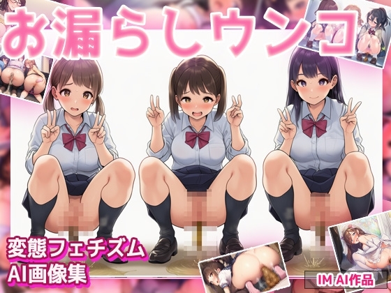 おもらしウンコ～可愛い少女たちの禁断の排便姿！～AI画像集