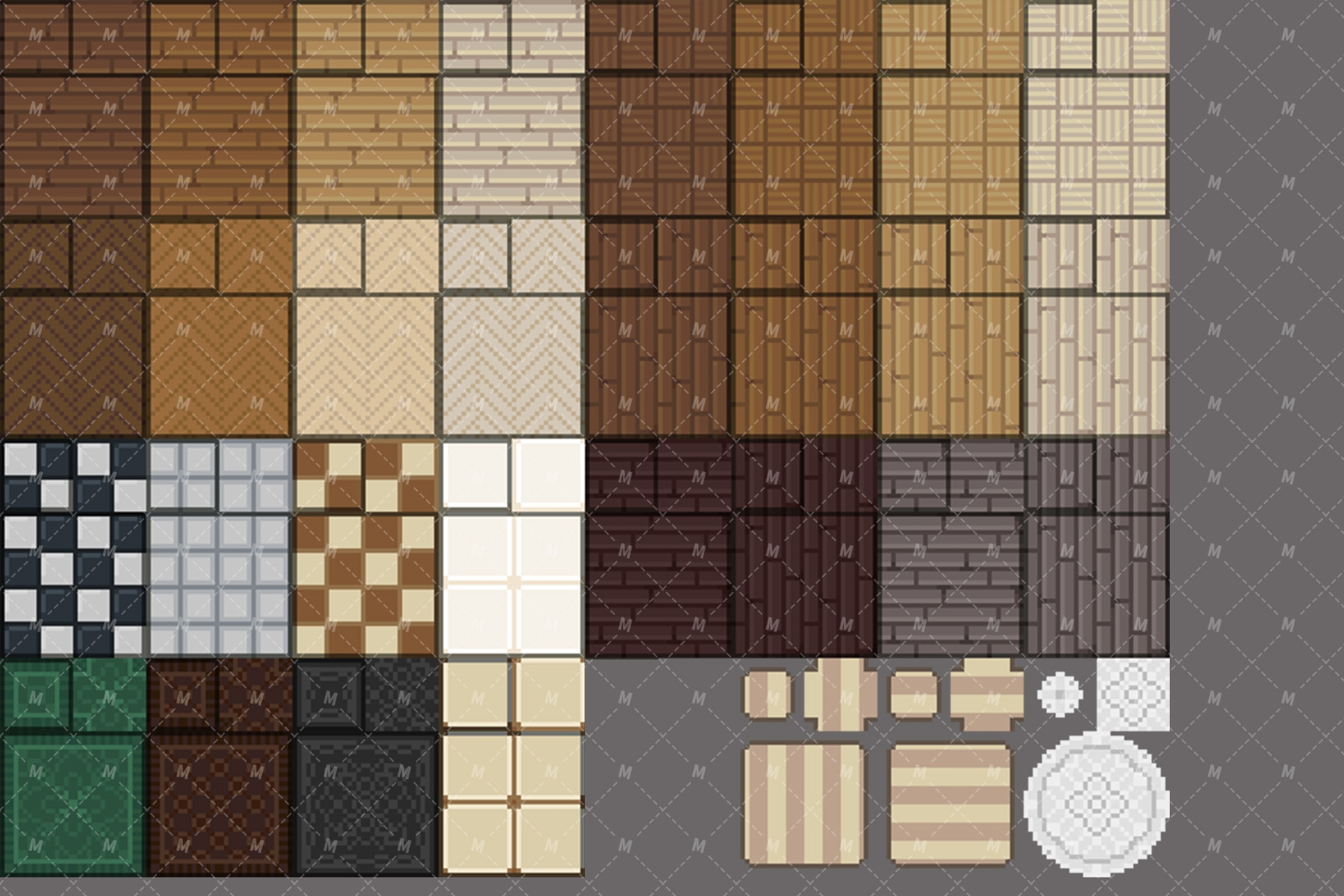 RPGmakerMV/MZ ピクセルインテリア家具リソースパック