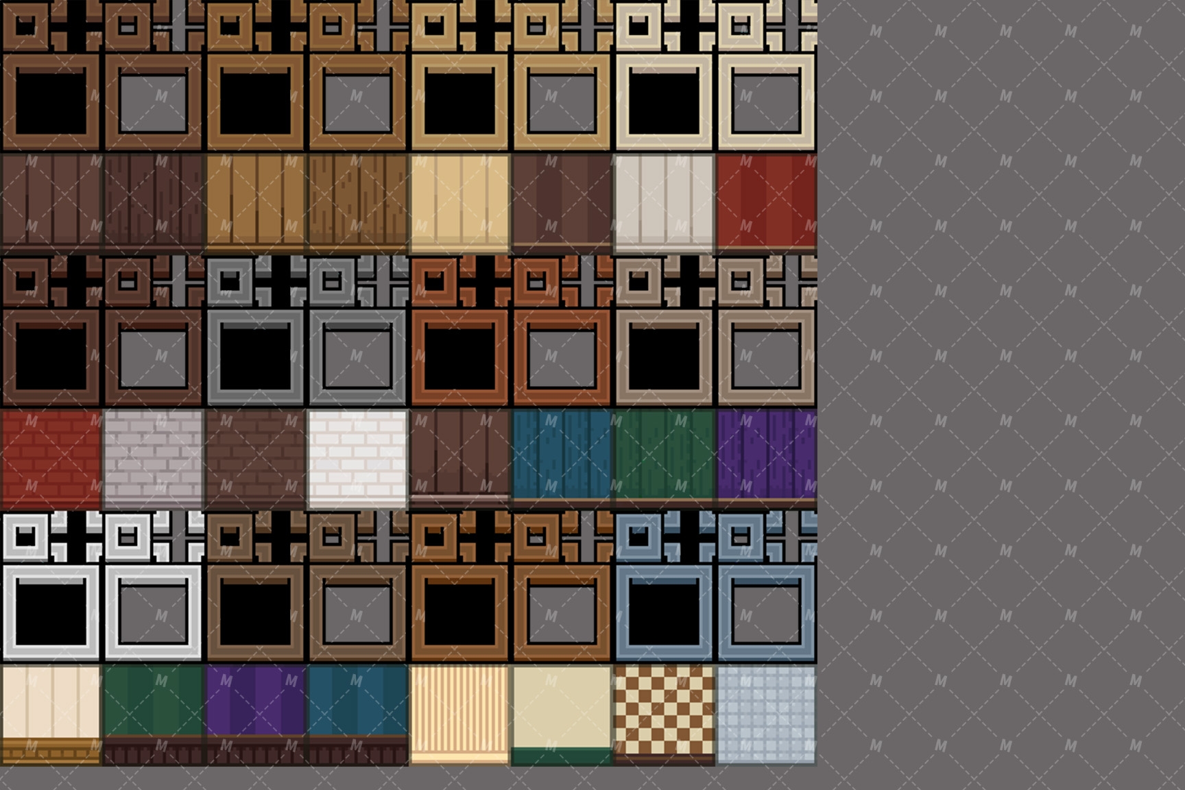 RPGmakerMV/MZ ピクセルインテリア家具リソースパック