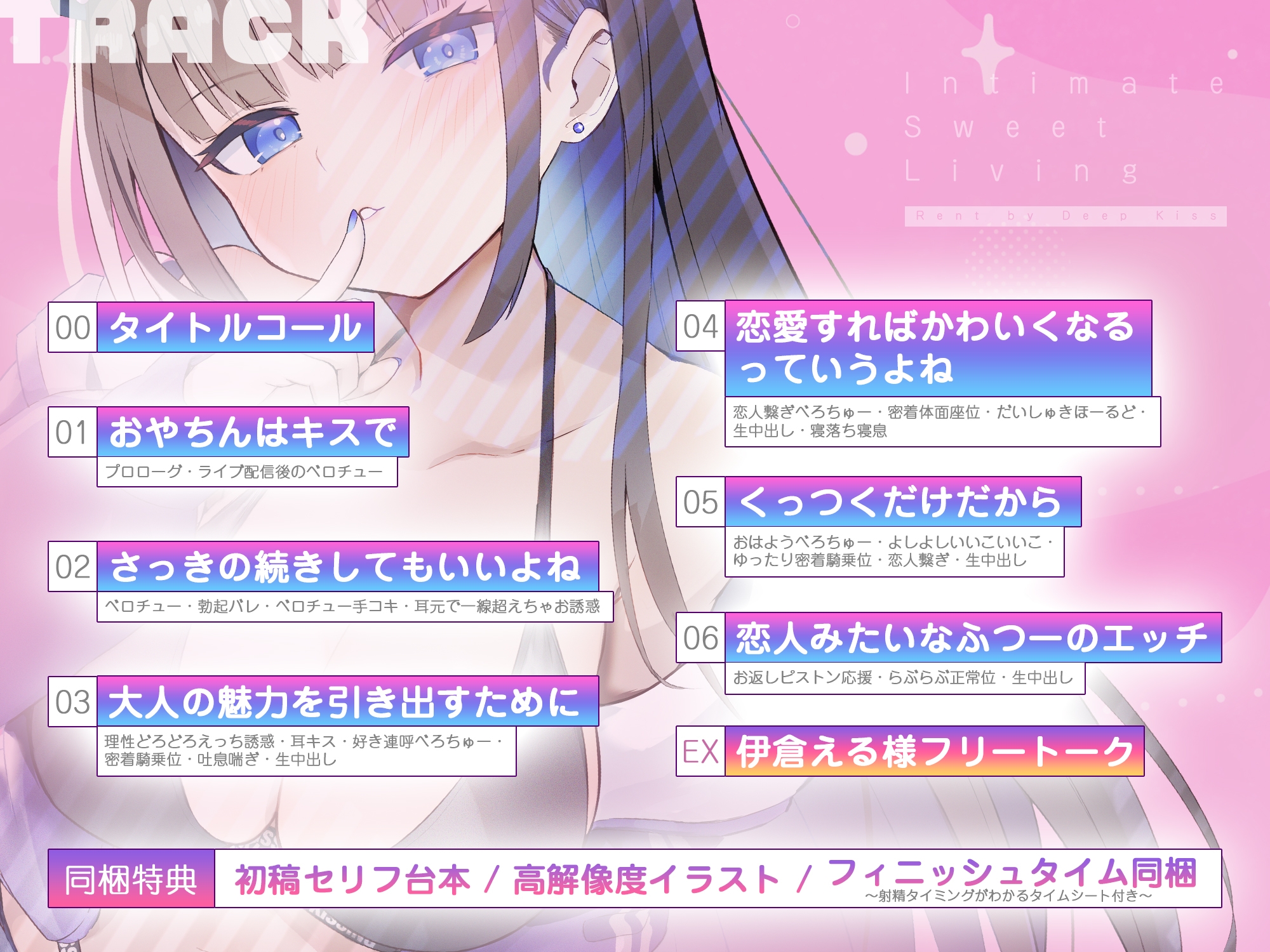 【家賃べろちゅー】ちゅう大好きハイスぺJKとのいちゃあま居候生活～毎日ずぅぅっと唇ちゅぱちょぱ生ハメ！ 唾液とざーめんお振り込み♪～《3大購入特典》 画像4