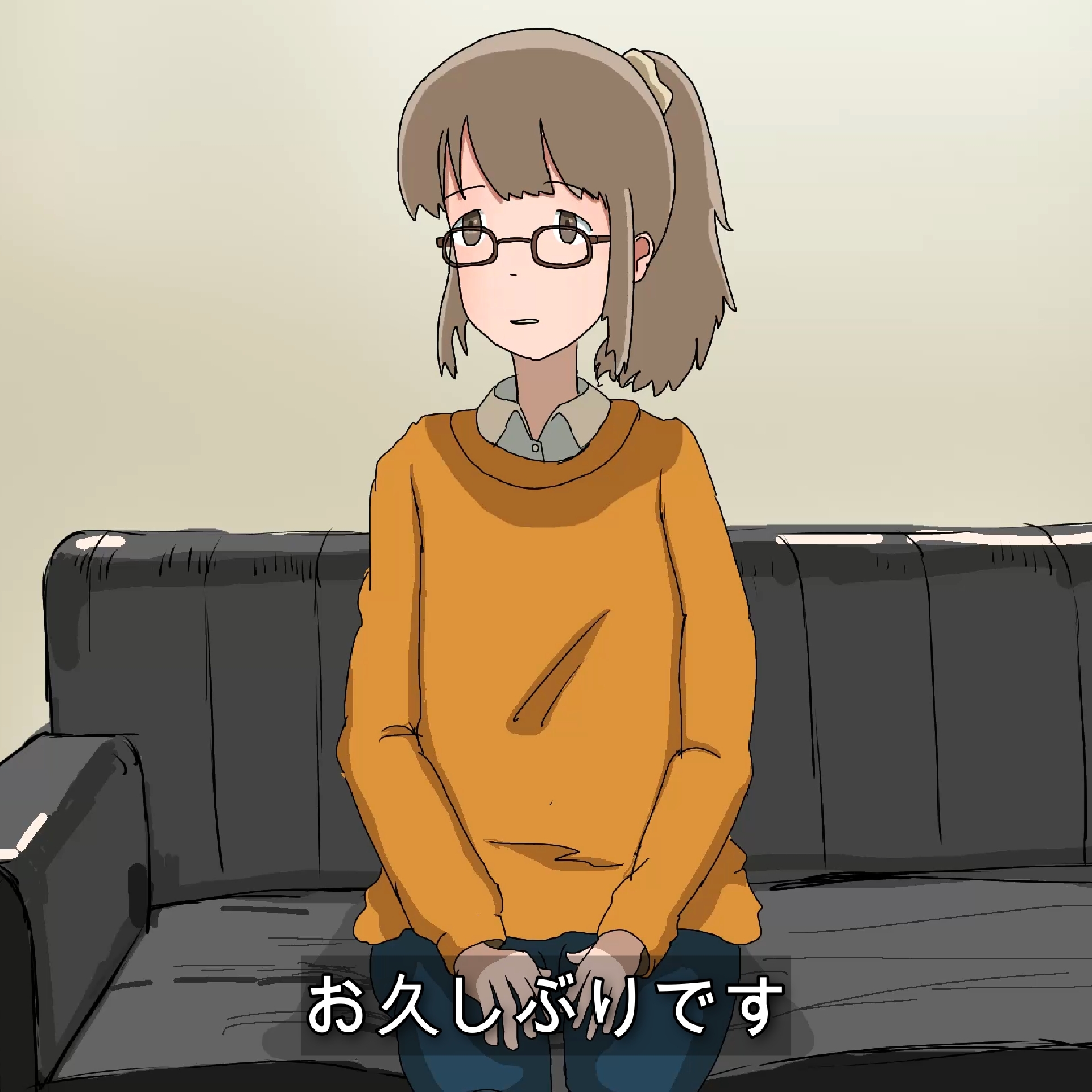 【流出】普段は地味なメガネJDが騎乗位で自分勝手に腰を振るアニメ 画像4