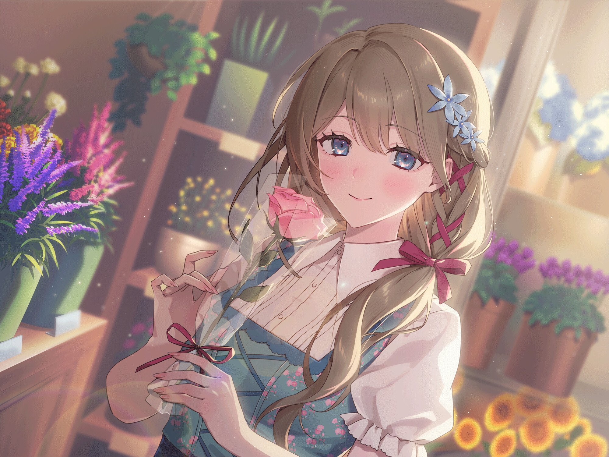 押しに弱い!お花屋さんのハルカさん【CV:夏目妃菜】 画像1